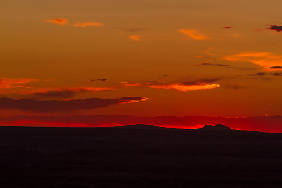 Sunset at The Petrified Forest National Park
